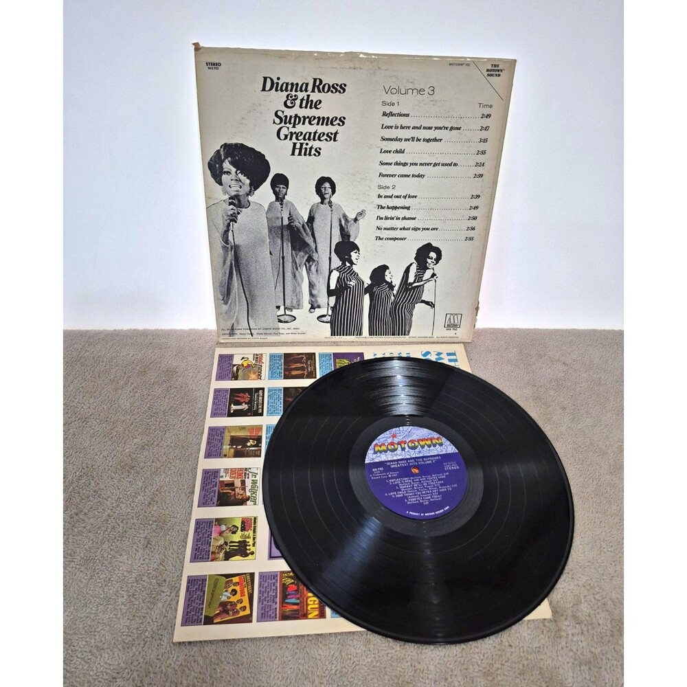 Diana Ross & The Supremes Greatest Hits Vol 3 Vinyl LP Motown MS-702